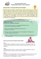 Vorschau - Arbeitsblätter - Tagebucheintrag aus Sicht von Malala Yousafzai schreiben - Deckblatt