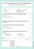 Vorschau - Test - kleiner Leistungsnachweis Mathematik Terme und Gleichungen - Seite 1
