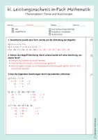 Vorschau - Test - kleiner Leistungsnachweis Mathematik Terme und Gleichungen - Seite 2