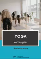 Vorschau - Stationenlernen - Yoga ⎮ Vorbeugen - Stationskarten - Deckblatt