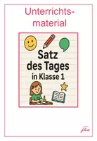 Vorschau - Poster - Satz des Tages Klasse in Klasse 1 - Deckblatt