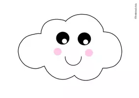 Vorschau - Mal- und Bastelvorlagen - Buntes Regenwolken-Mobile basteln 🌧 - Seite 2