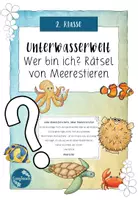 Vorschau - Arbeitsblätter - Unterwasserwelt- Meerestiere- Rätselbriefe - Deckblatt