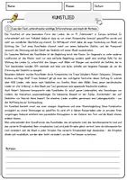 Vorschau - Arbeitsblätter - Kunstlied Musik Lesetext mit Richtig Falsch Multiple Choice und Offenen Fragen - Seite 1