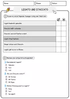 Vorschau - Arbeitsblätter - Legato und Staccato Musik Lesetext mit Richtig Falsch Multiple Choice und Offenen Fragen - Seite 2