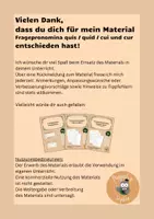 Vorschau - Arbeitsblätter - Latein Fragepronomina und cur Arbeitsblätter - Seite 1