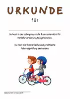 Vorschau - Anderer Materialtyp - Urkunden für die bestandene Fahrradprüfung - Seite 3