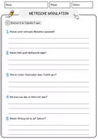 Vorschau - Arbeitsblätter - Metrische Modulation Musik Lesetext mit Richtig Falsch Multiple Choice und Offenen Fragen - Seite 3