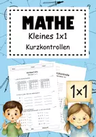 Vorschau - Arbeitsblätter - Kurzkontrollen Mathe Kleines 1x1 - Deckblatt