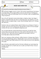 Vorschau - Arbeitsblätter - Musik und Karikatur Musik Lesetext mit Richtig Falsch Multiple Choice und Offenen Fragen - Seite 1