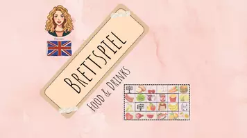 Vorschau - Spiele - Brettspiel zum Vokabeln lernen "Food & Drinks" - Deckblatt