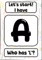 Vorschau - Spiele - The English alphabet – I have... Who has... (30 Karten) - Seite 1