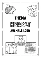 Vorschau - Mal- und Bastelvorlagen - Ausmalbilder Herbst - Deckblatt
