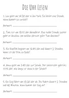Vorschau - Arbeitsblätter - Die Uhrzeit - Aufgaben zur Uhr 2. Klasse & 3. Klasse Grundschule - Seite 3