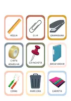 Vista previa - Refuerzo / NEE / Materiales de apoyo - Tarjetas: Vocabulario de Materiales Del Aula - página 3