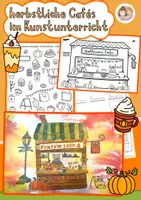 Vorschau - Mal- und Bastelvorlagen - Herbst- & Halloween-Café – Kreatives Kunstprojekt für den Kunstunterricht - Deckblatt