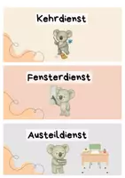 Vorschau - Poster - Koala-Klasse: Ämtli-Klassendienste-Classroom Management - Seite 2