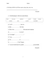 Vorschau - Test - Niveau A1 - Französisch-Klassenarbeit - Seite 2