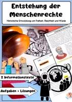 Vorschau - Arbeitsblätter - Entstehung der Menschenrechte - Deckblatt