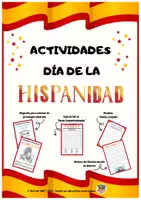Vista previa - Hojas de trabajo - ACTIVIDADES DIA DE LA HISPANIDAD-12 DE OCTUBRE-FESTIVIDAD - Portada