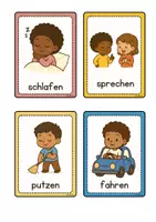 Vorschau - Merkblätter - Verben Bildkarten DaZ/DaF - Seite 3