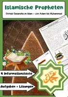 Vorschau - Arbeitsblätter - Islamische Propheten: Muhammad, Abraham, Mose, Jesus - Deckblatt