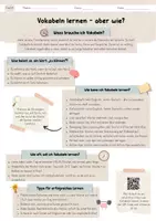 Vorschau - Merkblätter - Vokabeln lernen, aber wie? – Merkblatt zu Vokabellernstrategien - Seite 2