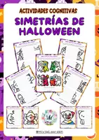 Vista previa - Manualidades / Dibujos para colorear - Simetrías de Halloween @miviqs.garden - Portada