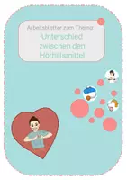 Vorschau - Arbeitsblätter - Unterschied zwischen den Hörhilfsmitteln - DGS/Hörgeschädigtenkunde - Deckblatt
