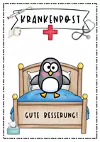 Vorschau - Arbeitsblätter - Krankenpost: Cover unr to-do Liste Pinguin - Seite 3