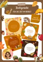 Vorschau - Poster - Tischsprüche für die Zeit im Herbst - Ideal für den Einsteckwürfel - Deckblatt