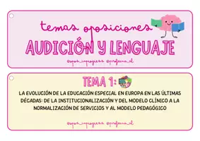 Vista previa - Para docentes: organización, planificación y formación - Pack de portadas – Temas Oposiciones Audición y Lenguaje - Portada