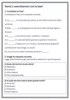 anteprima - Esercizi - Distinguere le principali età storiche: preistoria, antichità, medioevo, età moderna, età contemporanea - Pagina 1