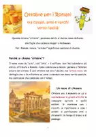 anteprima - Programmi scolastici / Materiali per docenti - Ottobre per i Romani - Pagina di copertina