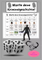 Vorschau - Stundenentwürfe - Materialpaket Würfelgeschichten & Würfelgedichte – Kreatives Schreiben - Schreibideen zum Würfeln - Seite 1