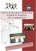 Vorschau - Stundenentwürfe - Aus Stichpunkten Sätze formulieren - Deckblatt