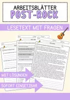 Vorschau - Mal- und Bastelvorlagen - Musik: Materialpaket für Textverständnis und Reflexionsarbeit - Deckblatt