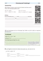 Vorschau - Stundenentwürfe - Materialpaket: Erkundung von Produktregel und Kettenregel mit Tipps und Musterlösung- Ableitungsregeln - Seite 1