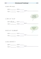 Vorschau - Stundenentwürfe - Materialpaket: Erkundung von Produktregel und Kettenregel mit Tipps und Musterlösung- Ableitungsregeln - Seite 2