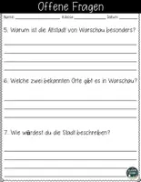 Vorschau - Arbeitsblätter - Warschau kennenlernen Leseverständnis Arbeitsblätter Lösungen - Seite 3