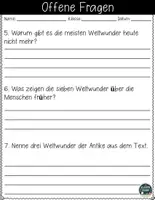 Vorschau - Arbeitsblätter - Die sieben Weltwunder – Leseverständnis und Arbeitsblätter mit Lösungen - Seite 3