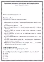 anteprima - Esercizi - Calcolo del perimetro dei triangoli: Attività e problemi - Pagina 1