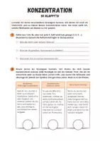 Vorschau - Arbeitsblätter - Konzentration - 6 Strategien für bessere Konzentration (Lernen lernen) - Seite 1