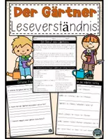 Vorschau - Arbeitsblätter - Der Gärtnerberuf kennenlernen Leseverständnis Arbeitsblätter + Lösungen - Deckblatt
