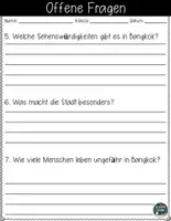 Vorschau - Arbeitsblätter - Bangkok kennenlernen – Arbeitsblätter mit Lesetext, Fragen & Lösungen - Seite 3