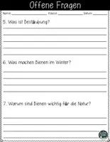 Vorschau - Arbeitsblätter - Alles über Bienen – Arbeitsblätter mit Lesetext, Fragen & Lösungen - Seite 3