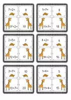 Vorschau - Unterrichtsreihen - Analogieaufgaben bis 20 – Puzzle Mathe Grundschule (Addition & Subtraktion Klasse 1/2) - Seite 1