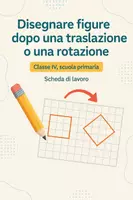 anteprima - Esercizi - Disegnare figure dopo una traslazione o una rotazione - Pagina di copertina
