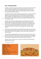 Vorschau - Arbeitsblätter - Discover Australia - Part 1/4: Australia at a glance - Reading, Grammar, Writing, Speaking inkl. Lösungen - Seite 1