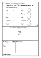 Vorschau - Test - Rechtschreibarbeit Strategien - Deckblatt